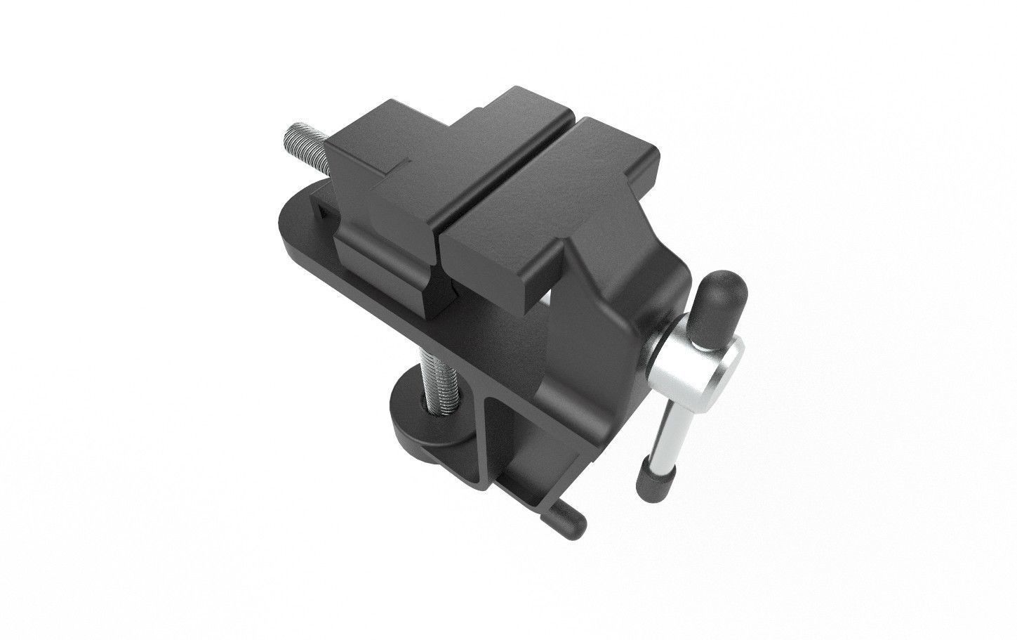 Mini Bench Vice M02 Low-poly 3D model_12