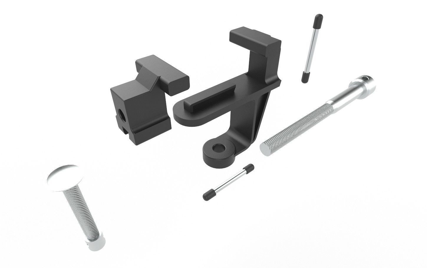 Mini Bench Vice M02 Low-poly 3D model_28