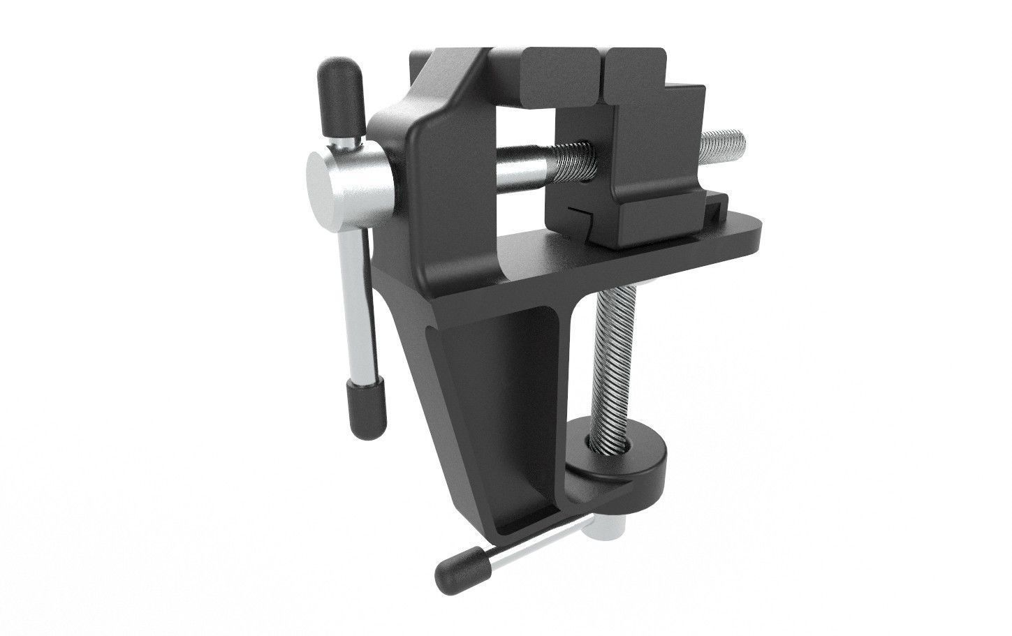 Mini Bench Vice M02 Low-poly 3D model_14