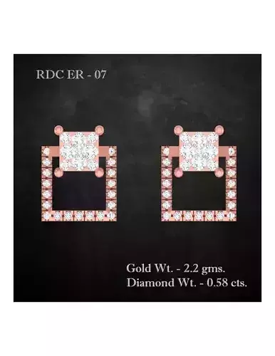 Earrings - 7 rdcr diamond