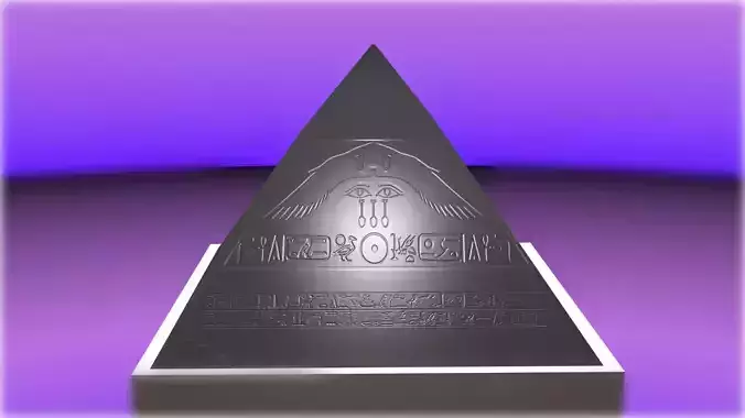 The Primordial Benben Cap Stone Low-poly 3D model