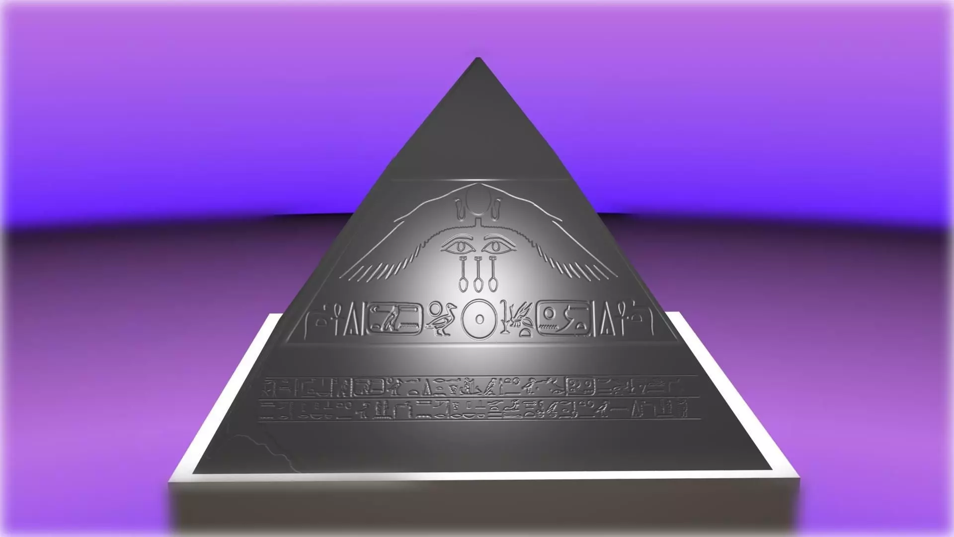The Primordial Benben Cap Stone Low-poly 3D model