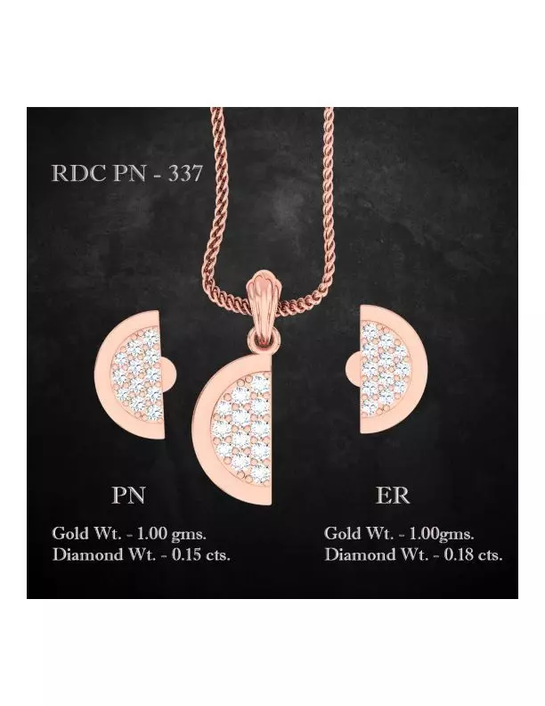 Pendant Earrings combo - 337 3D print model