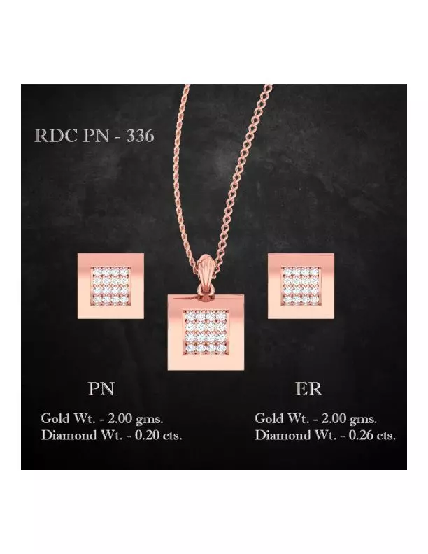 Pendant Earrings combo - 336 3D print model