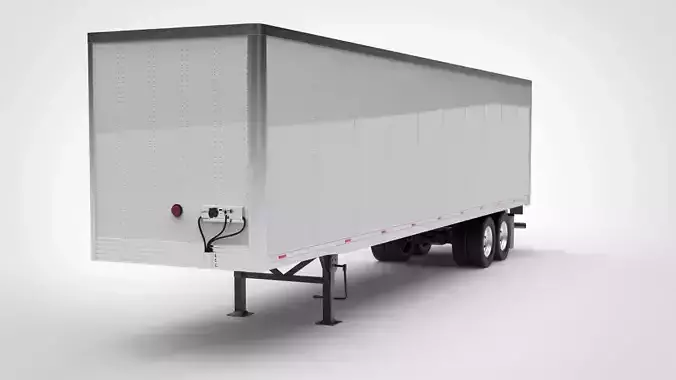 Utility 4000D-X Semi Trailer 3D model
