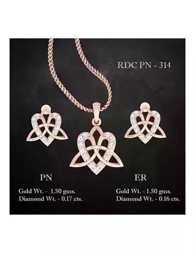  Ring Earrings Pendant combo - 314