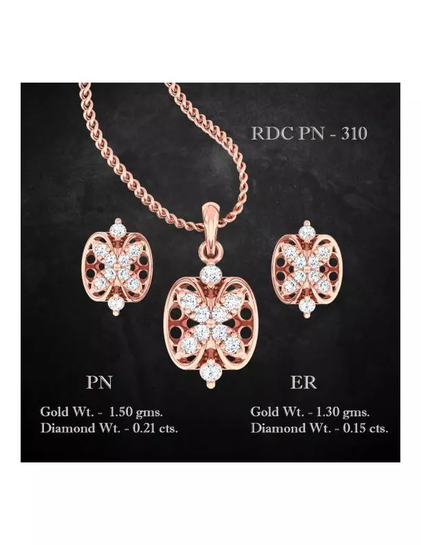 Pendant Earrings combo - 310 3D print model
