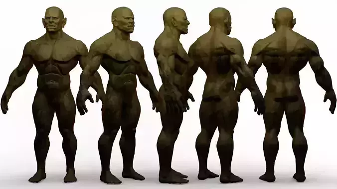 Stylized Orc Basemesh