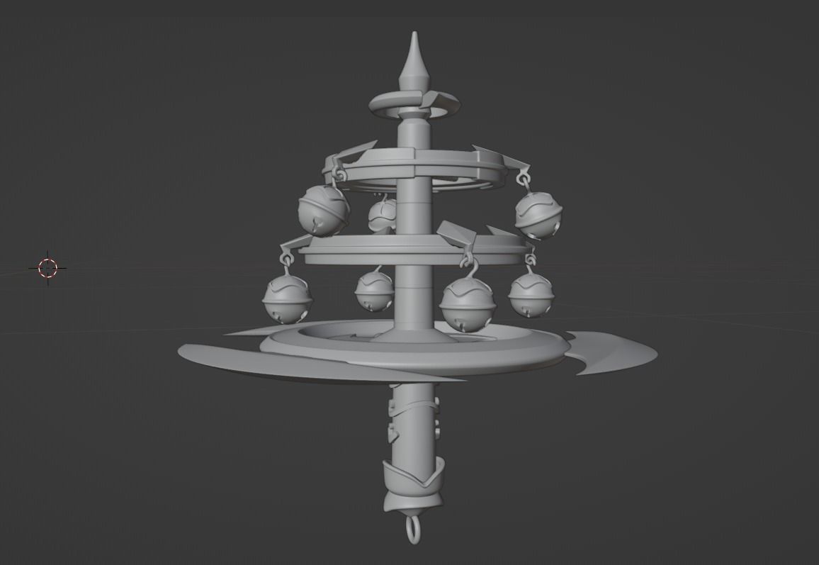 Yae Miko Weapon Genshin Impact Kaguras Verity 3D Print Ready 3D print model_3