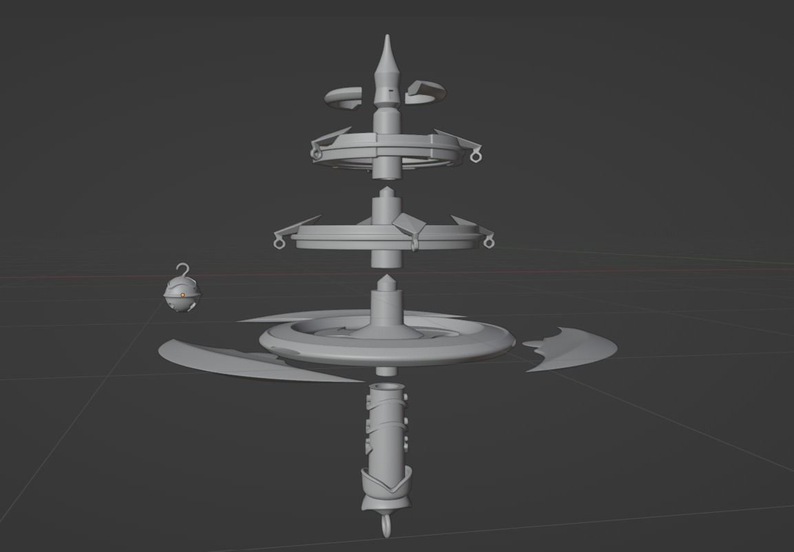 Yae Miko Weapon Genshin Impact Kaguras Verity 3D Print Ready 3D print model_4