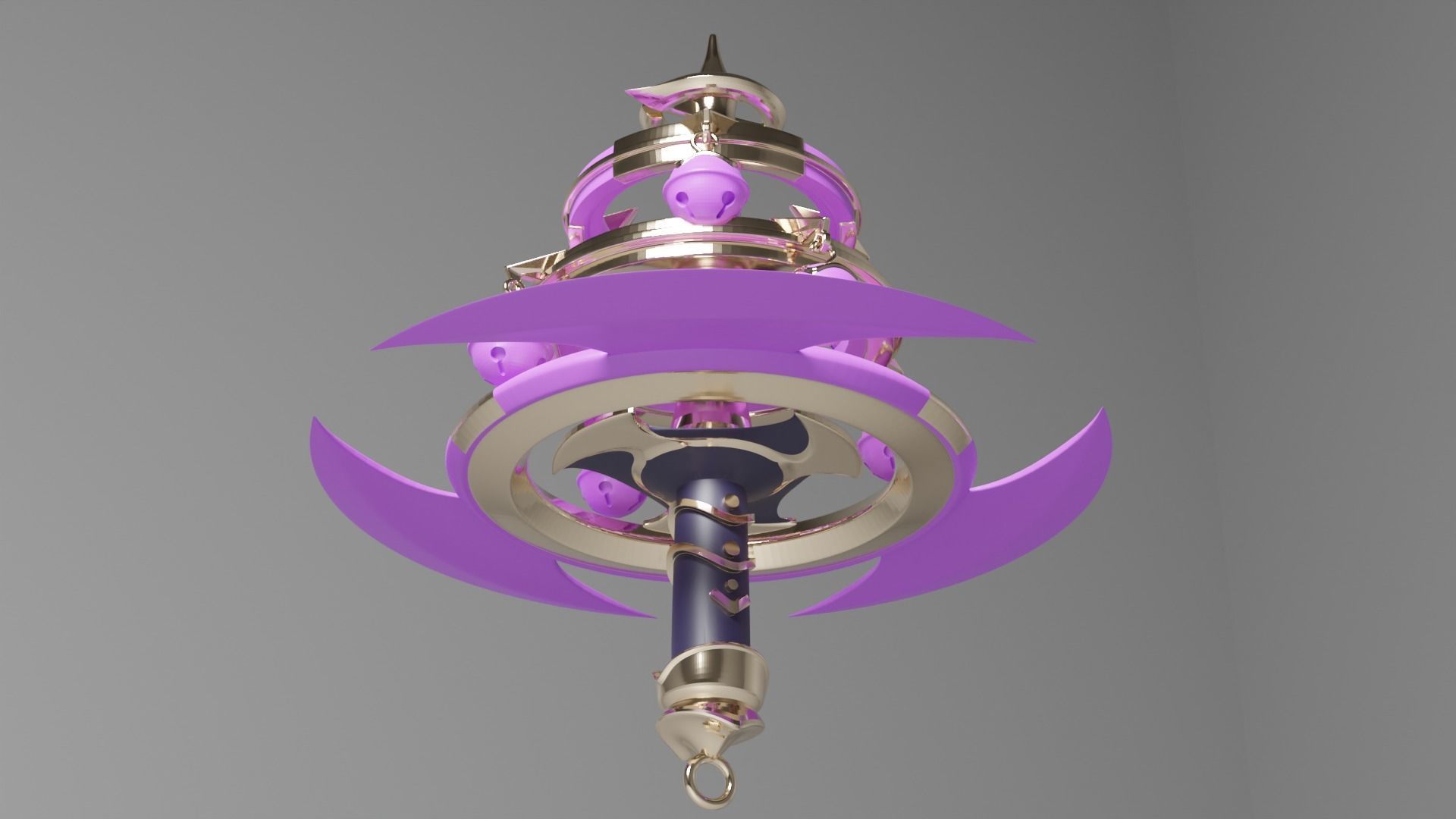 Yae Miko Weapon Genshin Impact Kaguras Verity 3D Print Ready 3D print model_1