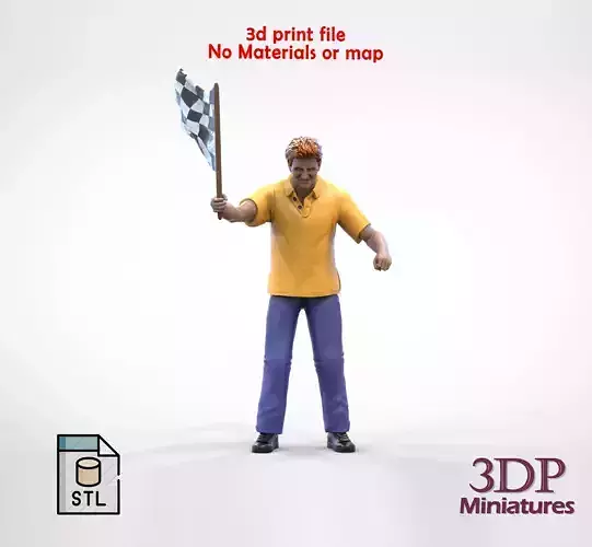 Alex Zanardi race driver race director waving flag on header