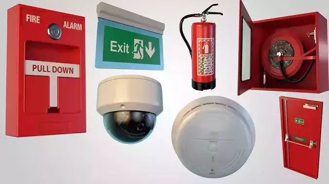 Fire Extinguisher and Cameras