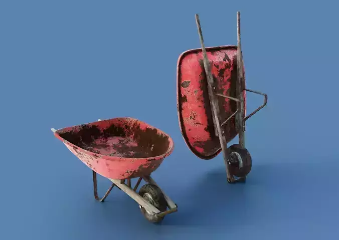 Old Rusty Wheelbarrow