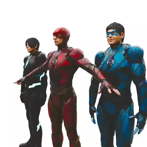 flash other univers dc zack snyder  3D model