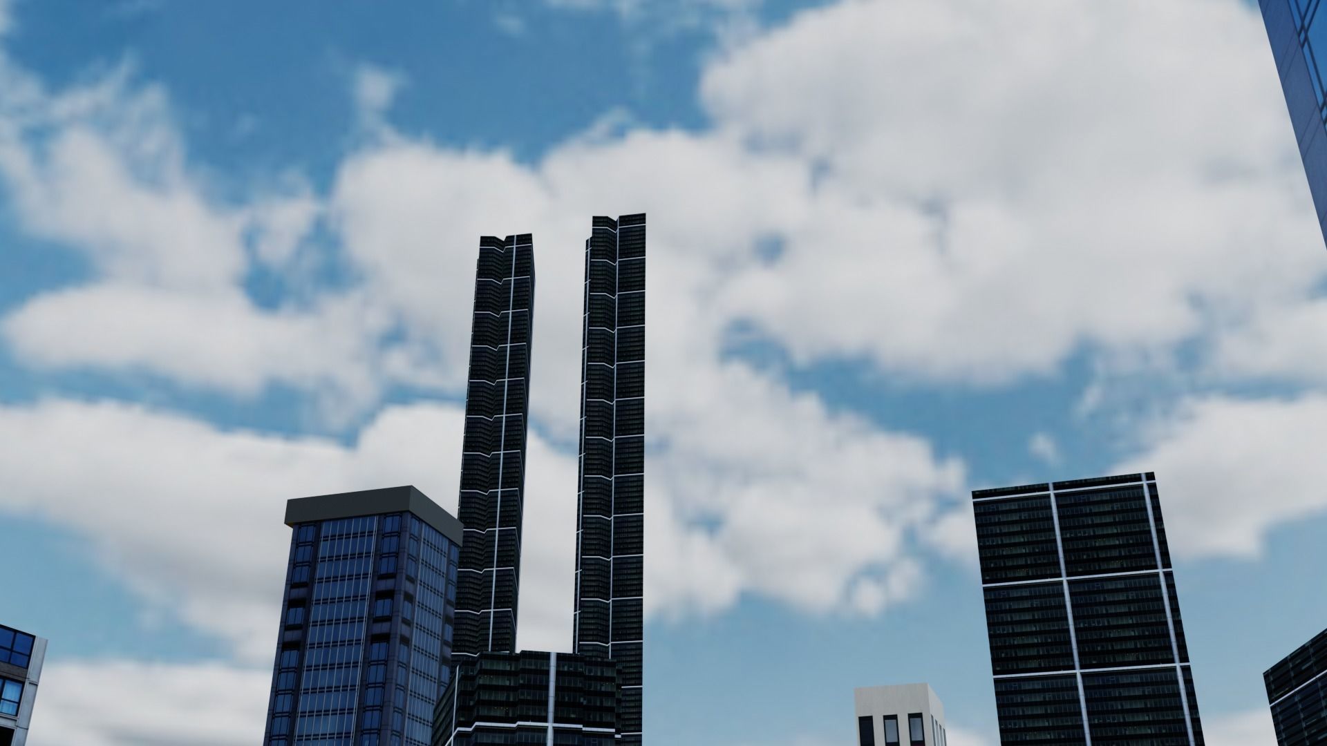 City low-poly Low-poly 3D model_6