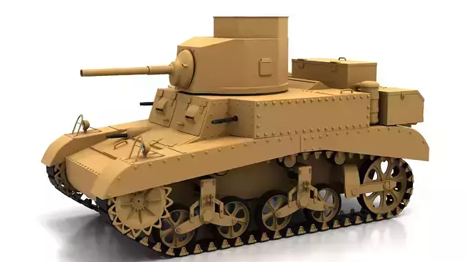 Simple M3 Stuart Honey tank