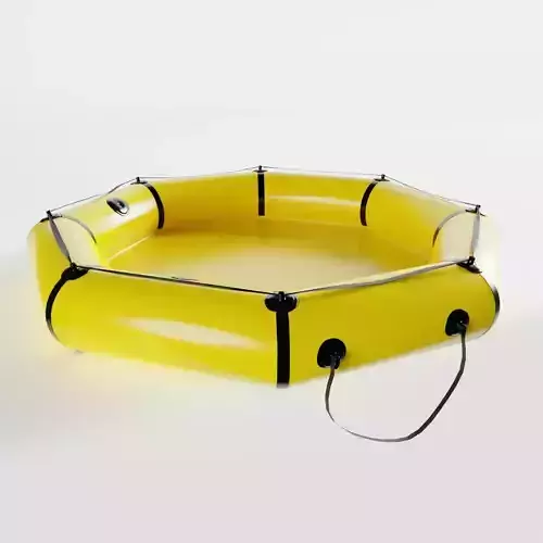 Life Raft Low-poly 3D model