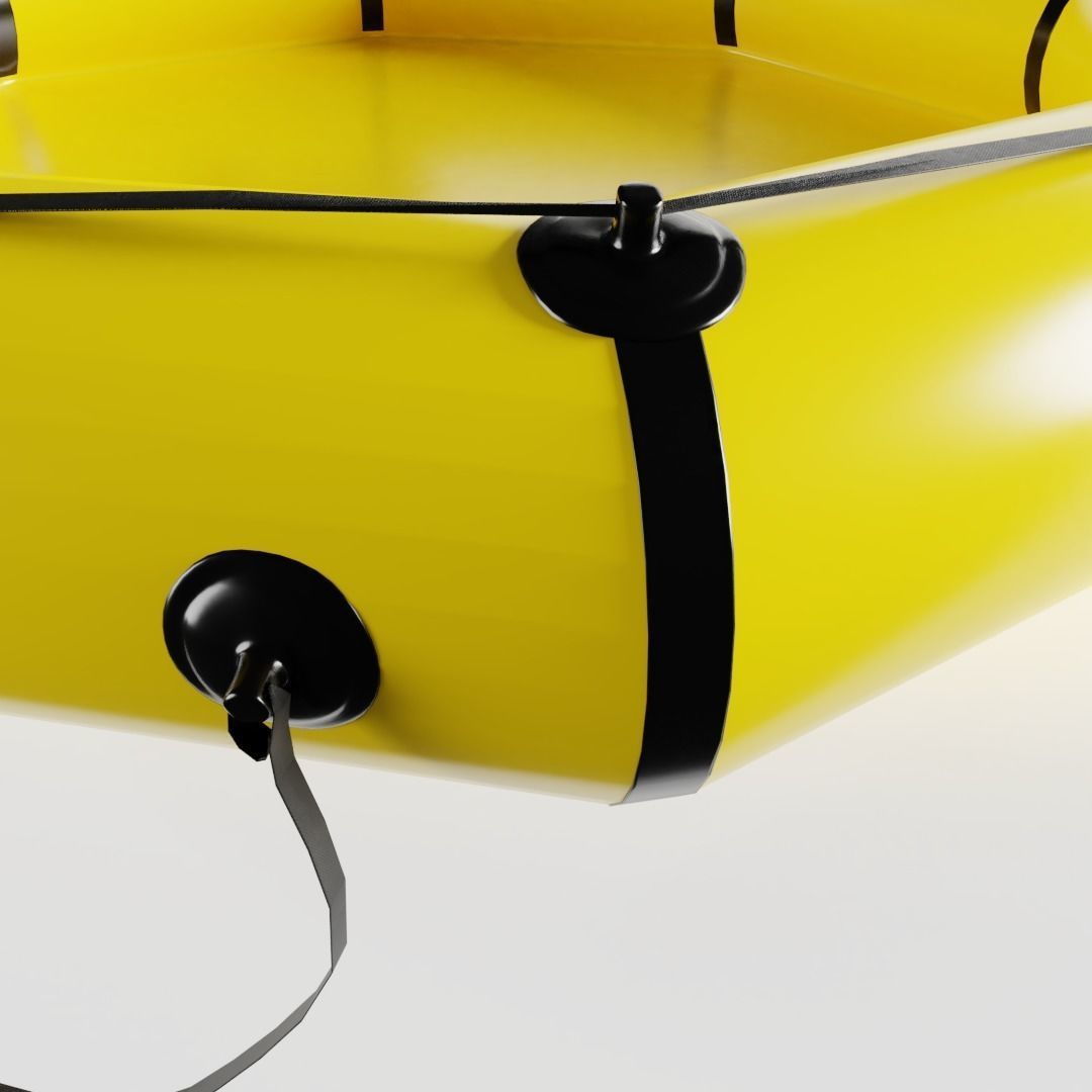 Life Raft Low-poly 3D model_2