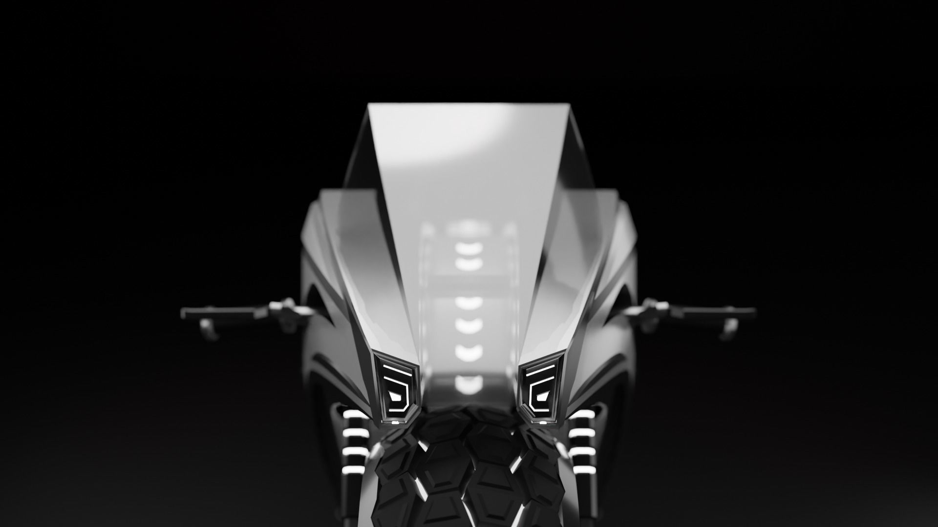 Sci-fi Bike - Lowpoly Low-poly 3D model_22