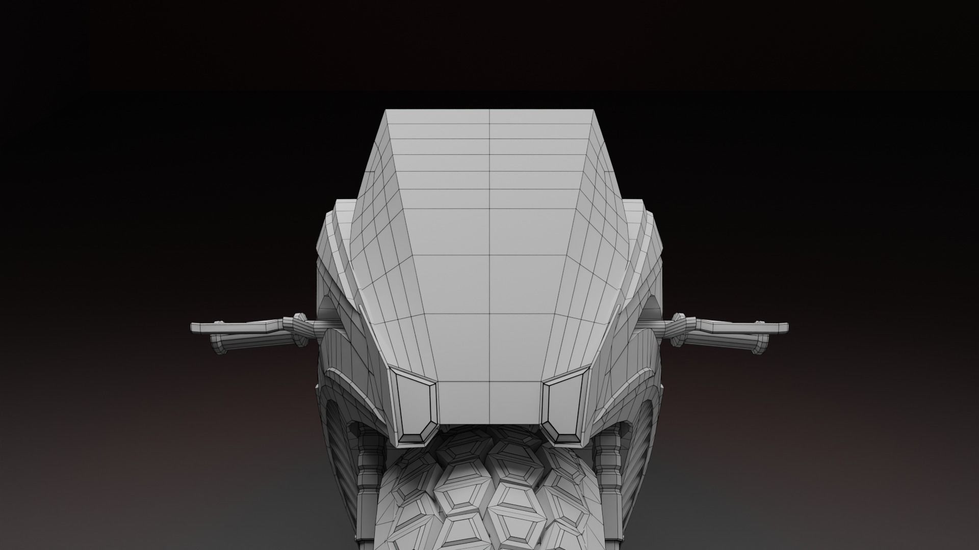 Sci-fi Bike - Lowpoly Low-poly 3D model_23