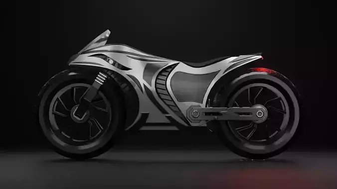 Sci-fi Bike - Lowpoly