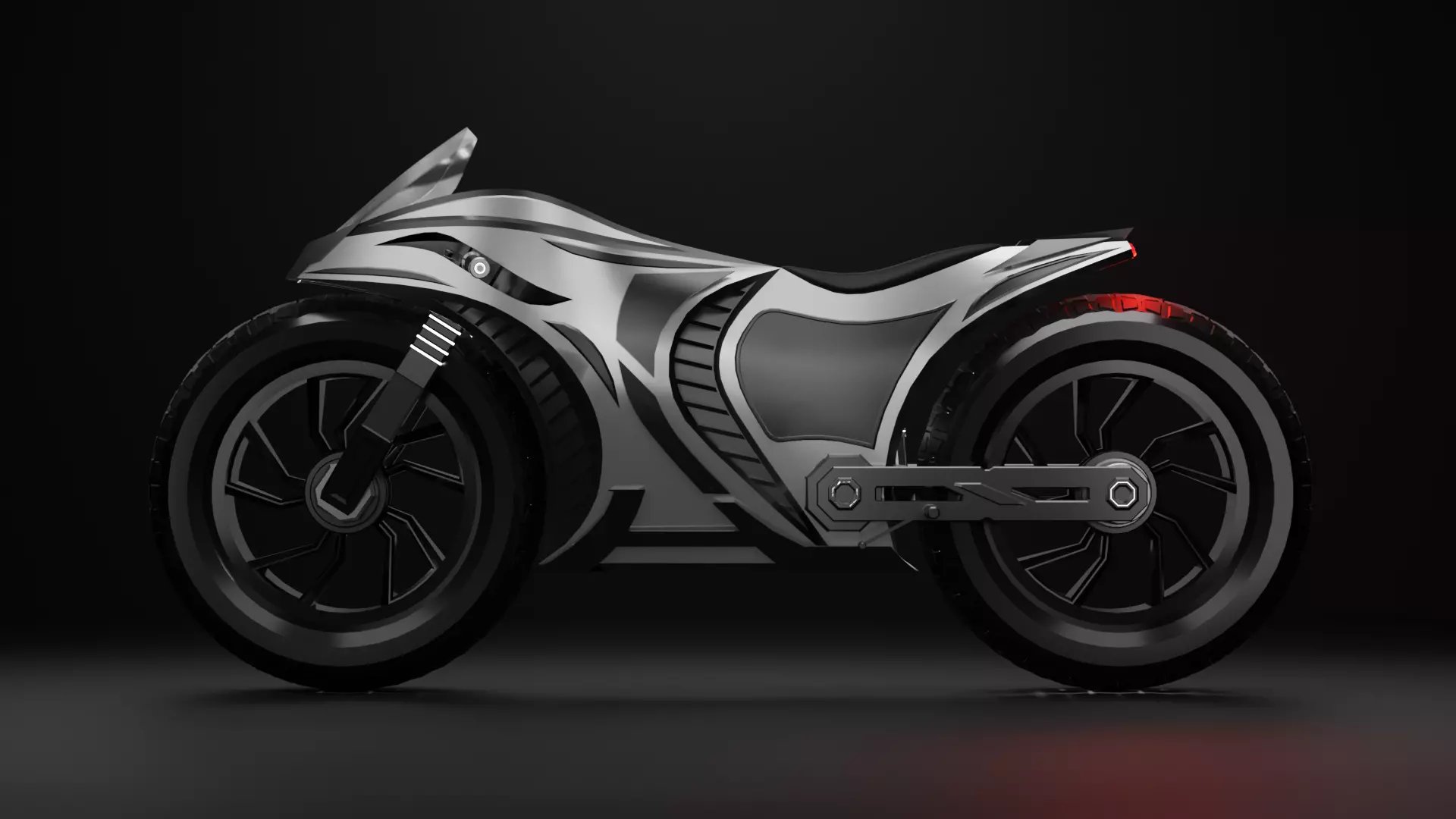 Sci-fi Bike - Lowpoly Low-poly 3D model_0