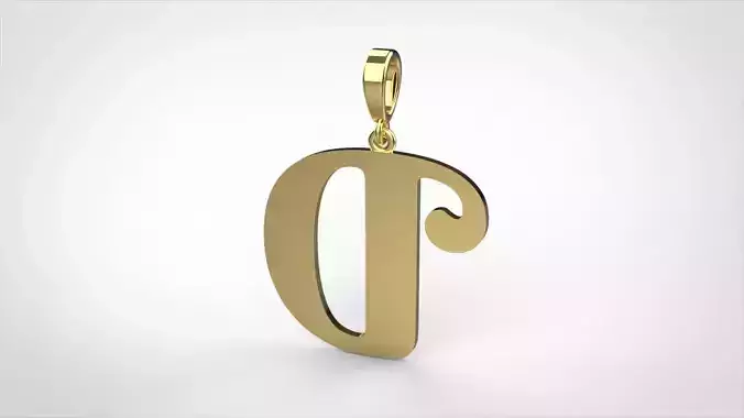 pendant alphabet berkshire D small