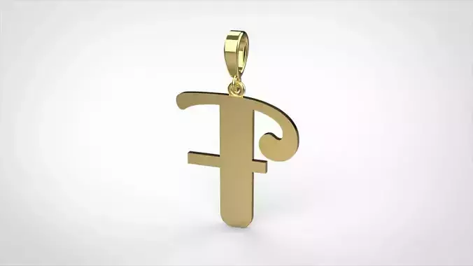 pendant alphabet berkshire F small 