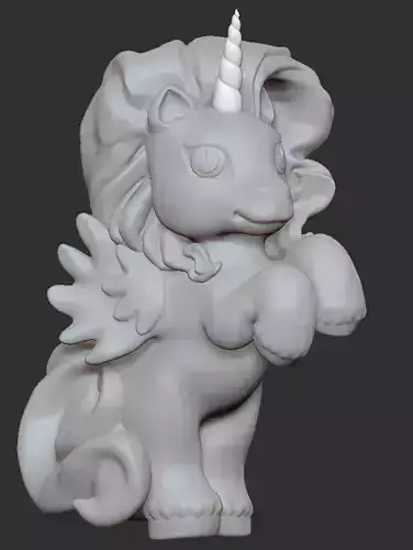 PONY UNICORN 3 D Model for 3D Print 3D print model