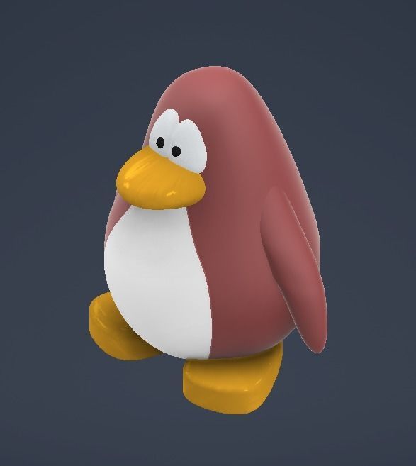 Club Penguin Printable Penguin 3D print model_1