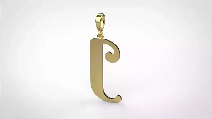 pendant alphabet berkshire J small