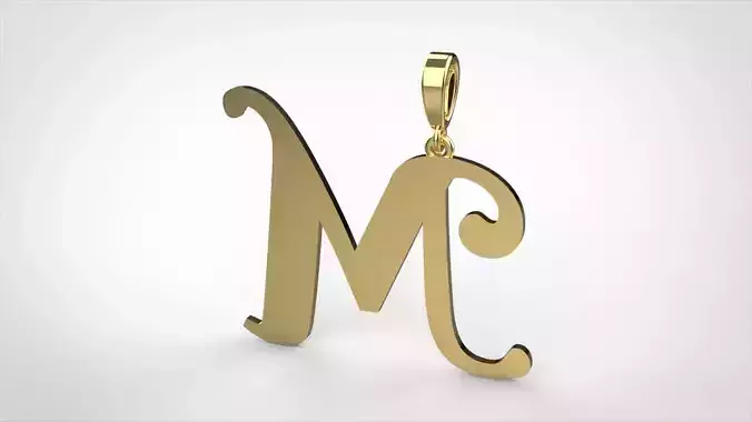 pendant alphabet berkshire M small