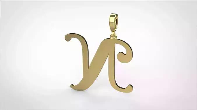 pendant alphabet berkshire N small