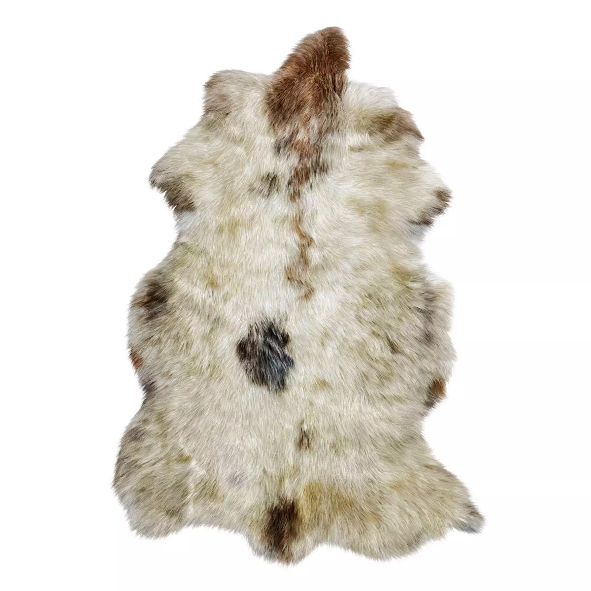 Sheepskin skin rug 3D model_0