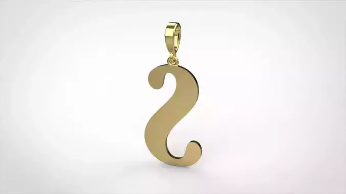 pendant alphabet berkshire S small