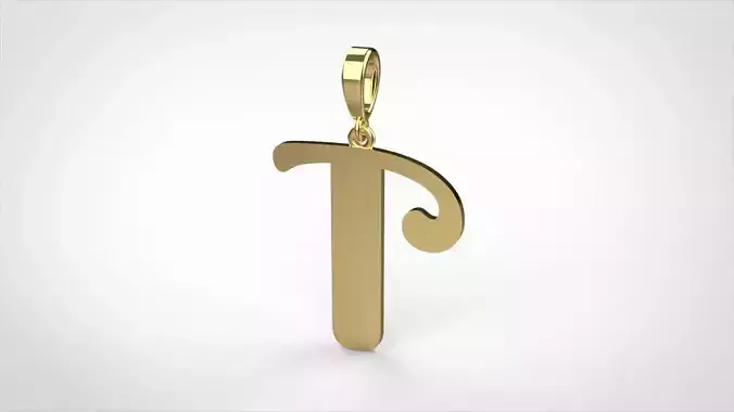 pendant alphabet berkshire T small