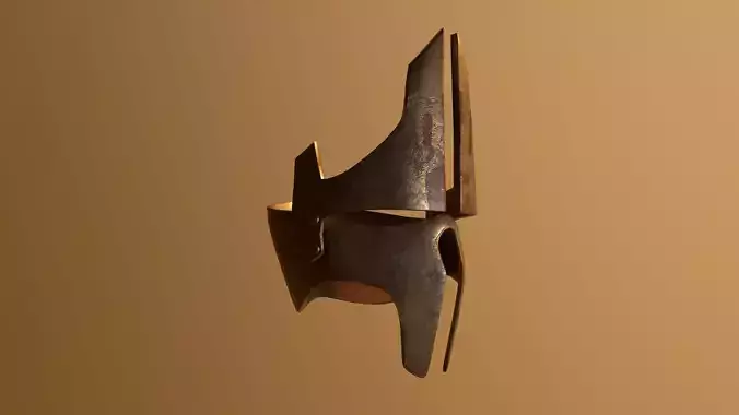 Helmet spartan Low-poly 3D model