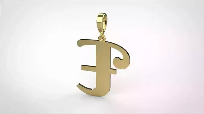 pendant alphabet berkshire E medium