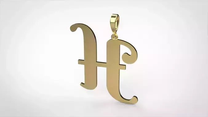 pendant alphabet berkshire H medium