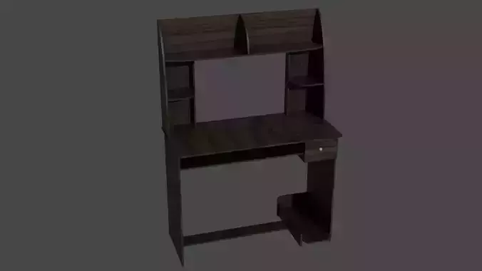 3d computer desk table with texture