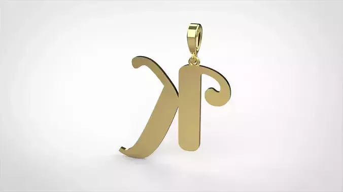 pendant alphabet berkshire K medium 