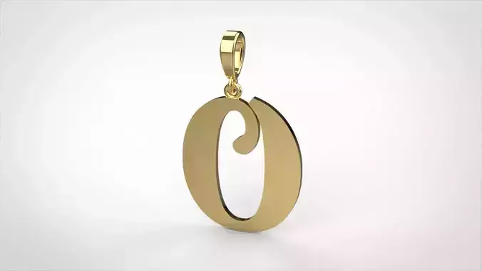 pendant alphabet berkshire O medium 