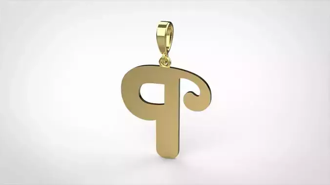 pendant alphabet berkshire P medium