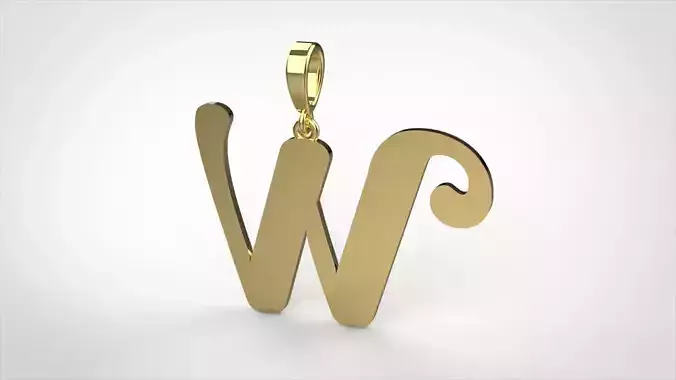 pendant alphabet berkshire W medium 