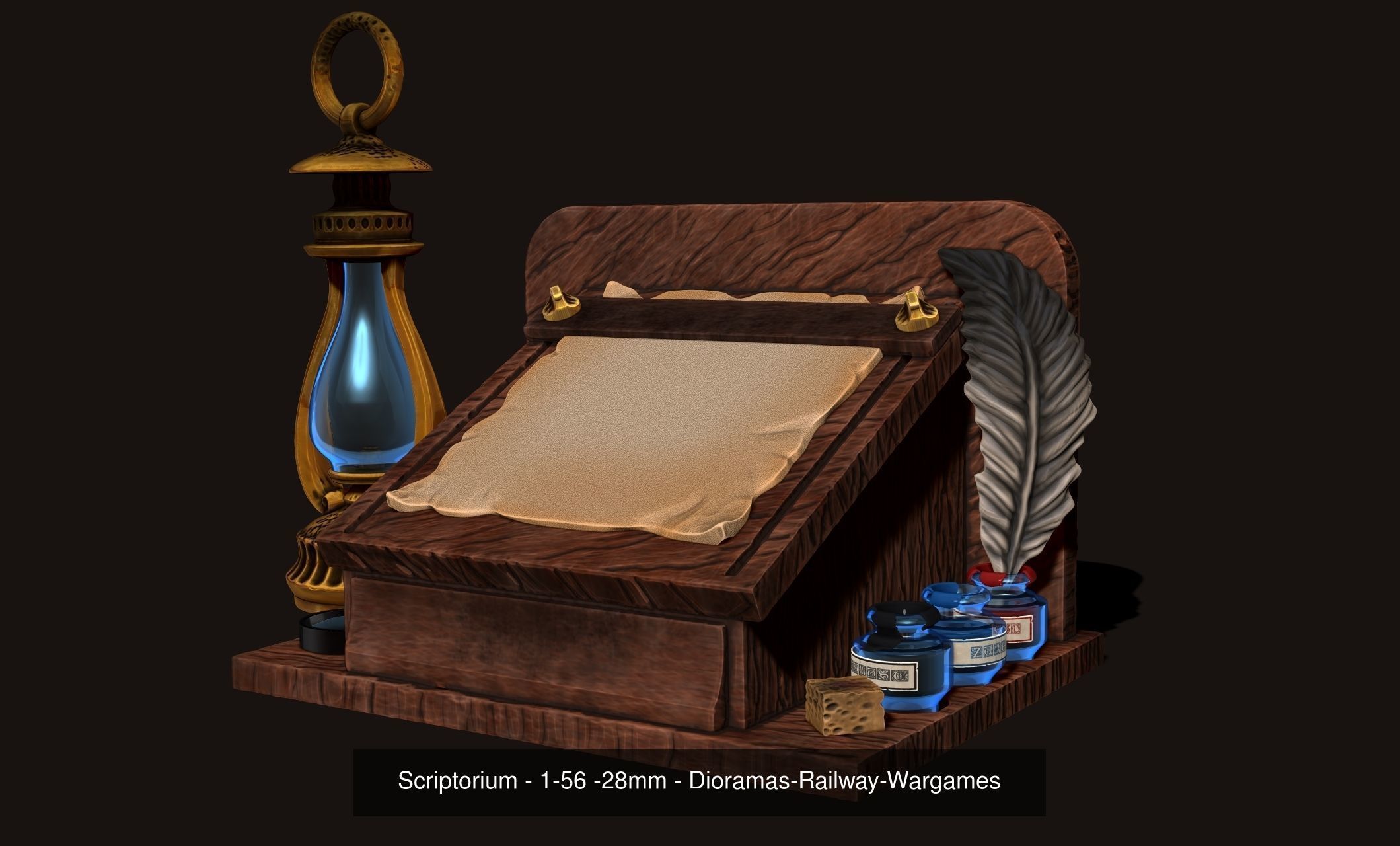 40 Dungeon Props -  Boardgames - Wargames - Dioramas 3D Model Collection_12