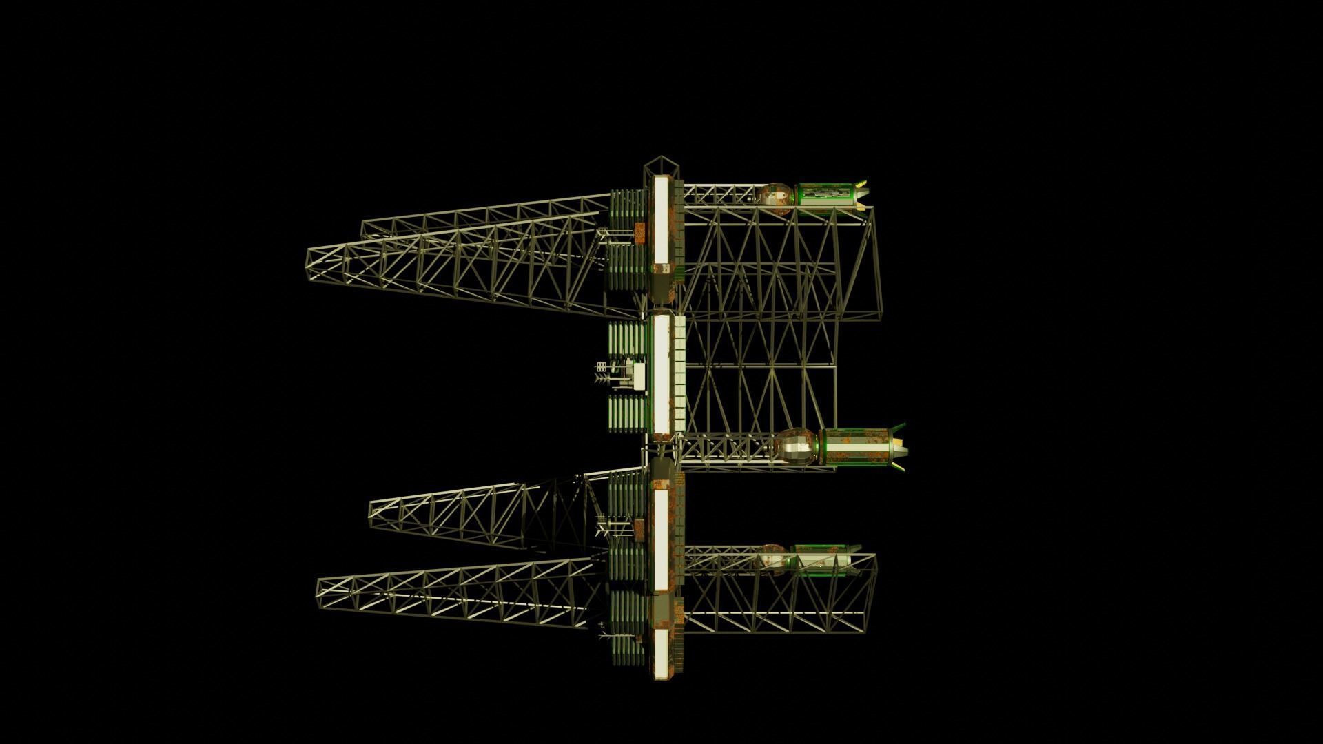 Saar Space Dock 3D model_6