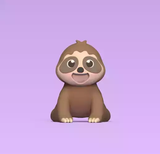Happy Sloth 3D print model Happy Sloth 3D print model