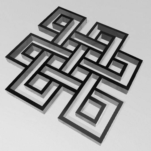 Nudo Mistico 3D print model_5