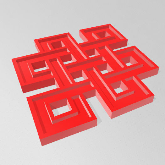 Nudo Mistico 3D print model_8